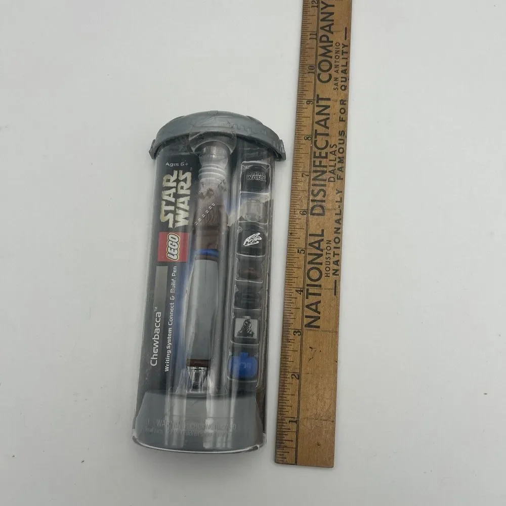 Vintage NOS LEGO Star Wars Chewbacca‎ Writing System Connect & Build Pen